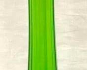 9523 - Green Glass Swung Vase - 16" Tall