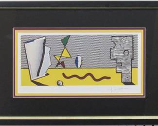 9084 - FIGURES (1977) PRINT BY ROY LICHTENSTEIN 13.5 X 17