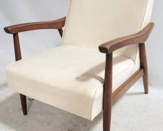 6045 - Mid-Century Vinyl Lounge Chair 29 x 24 x 30