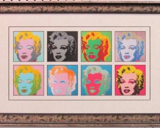 9012 - MARILYN MONROE HEAD PRINT 24.5 X 16