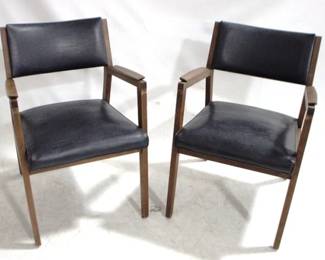 5043 - Pair Mid Century Arm Chairs by Alma 33 x 22 x 22