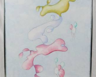 1446 - Elinor Hopkins "Balloons" 1989 30.5x22