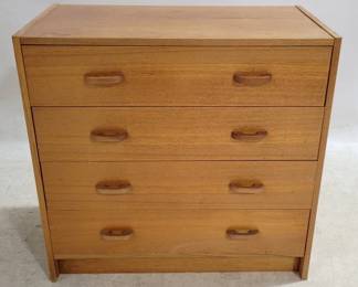 6046 - Mobler Denmark Teak Bachelor Chest 29.5 x 29.5 x 16