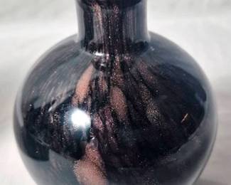 561 - Murano Art Glass w/ Metallic Dust 5" Vase