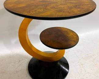4313 - Modern History Ebony Classical End Table 25 x 25 x 25