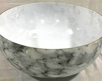 9334 - Mottled Art Glass Bowl 14 x 7
