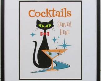 9016 - MID CENTURY MODERN COCKTAIL AD 16.5 X 20.5