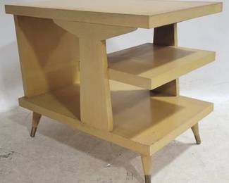 6006 - MCM Wood Laminate 3-Tier End Table 23 x 18 x 28
