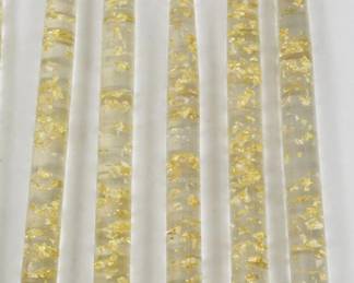 1197 - 5 Vintage Speckled Taper Candles