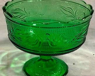 9344 - Green Sandwich Compote 5.5 x 7.5