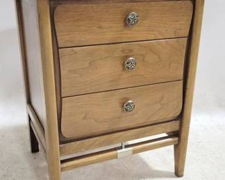 6040 - Mid-Century 3- Drawer Nightstand 26 x 20 x 16