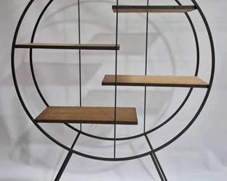 9247 - Geometric Wood & Metal Etagere 47 x 63 x 13