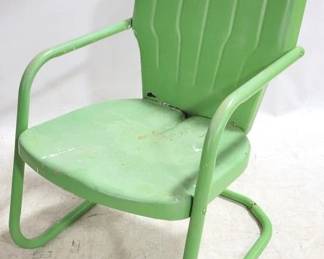 6029 - Vintage Outdoor Metal Chair 32 x 22 x 27