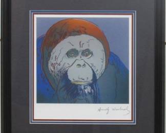 9049 - ORANGUTAN GICLEE BY ANDY WARHOL 19.5 X 21