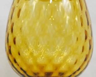 1192 - Amber Compote with lid 14"