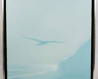 717 - Mid Century Seagull Art 25x19