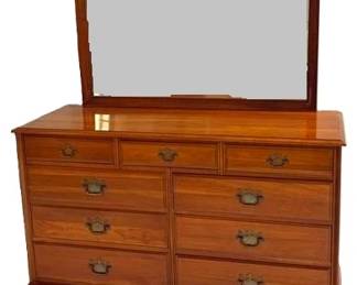 9305 - Vintage Permacraft Dresser w/ Mirror 65 x 54 x 20
