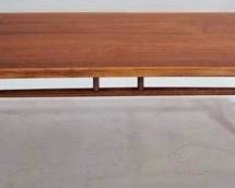9286 - Lane Acclaim Walnut Coffee Table, Inlaid 14.5 x 54 x 18.5