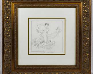 1566 - Framed Sketch 20.5x20.5