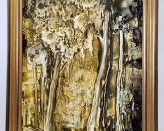 4289 - Painting on Canvas by B Long 26 x 21.5