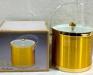 9363 - Culver Vintage Ice Bucket in Box 8 x 8