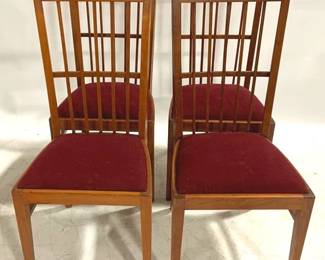 9748 - 4 Mid Century Dining Chairs - 39" x 17" x 18"