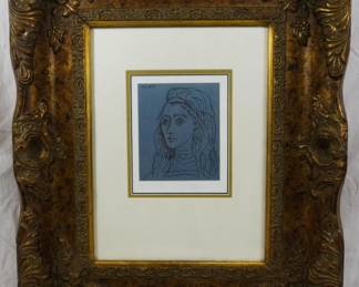 1511x - Picasso Portrait of Jacqueline #45/100 25x21