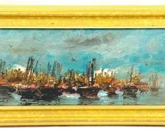 9663 - Luigi Ardimento Oil on Board - 22" x 10"