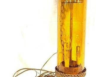 9555 - Vintage Hanging Light Fixture - 30" Tall You are buying a used as-is electric/electronic item. We do not guarantee all components are present, and if it is not expressly stated, it is untested.