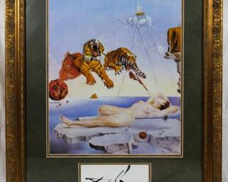1567 - "One Second Before Awakening" S Dali Print 32.5x25.5