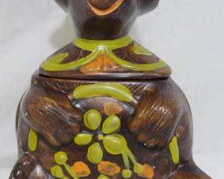 3204 - California Pottery Turtle Cookie Jar 12.5"