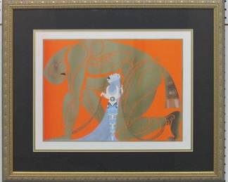9072 - SAMPSON AND DELILAH BY ERTE 26.25 X 22.25