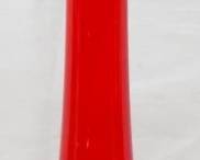 1497 - Yellow and Red Swung Glass Vase 17"