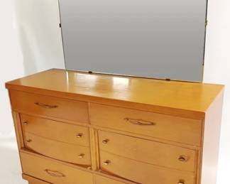 4306 - Bassett Mid-Century 1-Drawer Nightstand 26 x 15 x 18