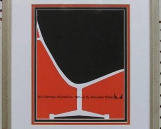 9067 - EAMES ALUMINUM CHAIR HERMAN MILLER 14 X 16