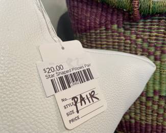 Star Shaped Pillows Pair