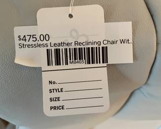 Stressless leather Reclining Chair with Ottoman