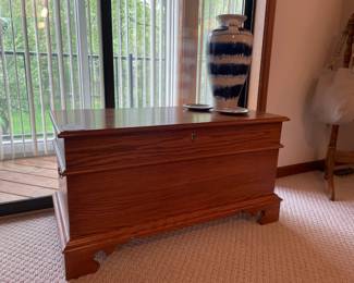 Blue and White Dripped Glazed Vase