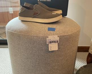 Upholstered Swivel Ottoman