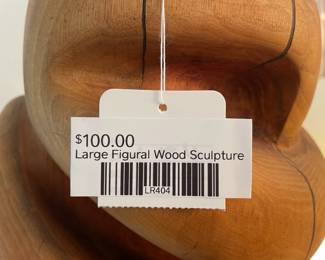 Large Figural Wood Sculpture