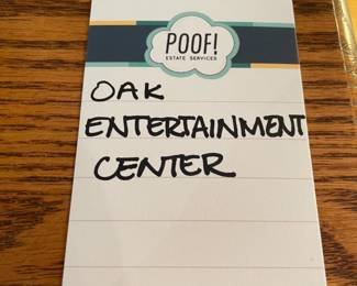 Oak Entertainment Center