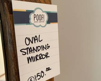 Oval Standing Mirror