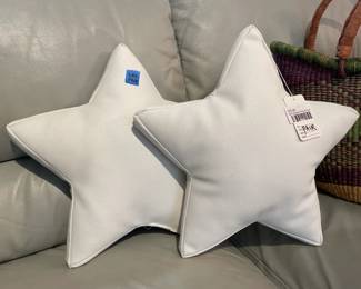 Star Shaped Pillows Pair