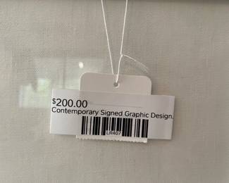 Contemporary Signed Graphic Design