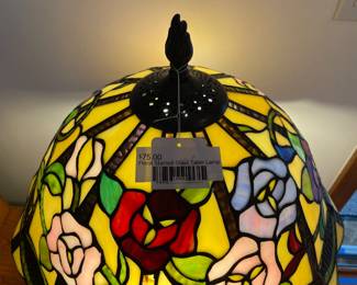 Floral Stained Glass Table Lamp