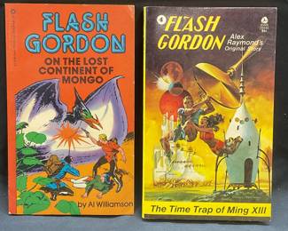Lot 2 Flash Gordon Books, 1967&74 Illustrated