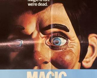 1978 Magic Original Movie Poster, Anthony Hopkins