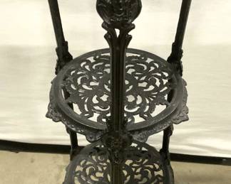 Cast Iron 3 Tier Plant Stand W Paw Feet