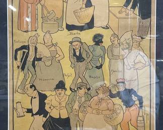 Lebegue Irony of Names Le Rire Lithograph
