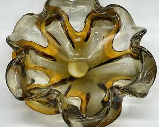 145: Vintage Murano Sommerso Style Art Glass Bowl